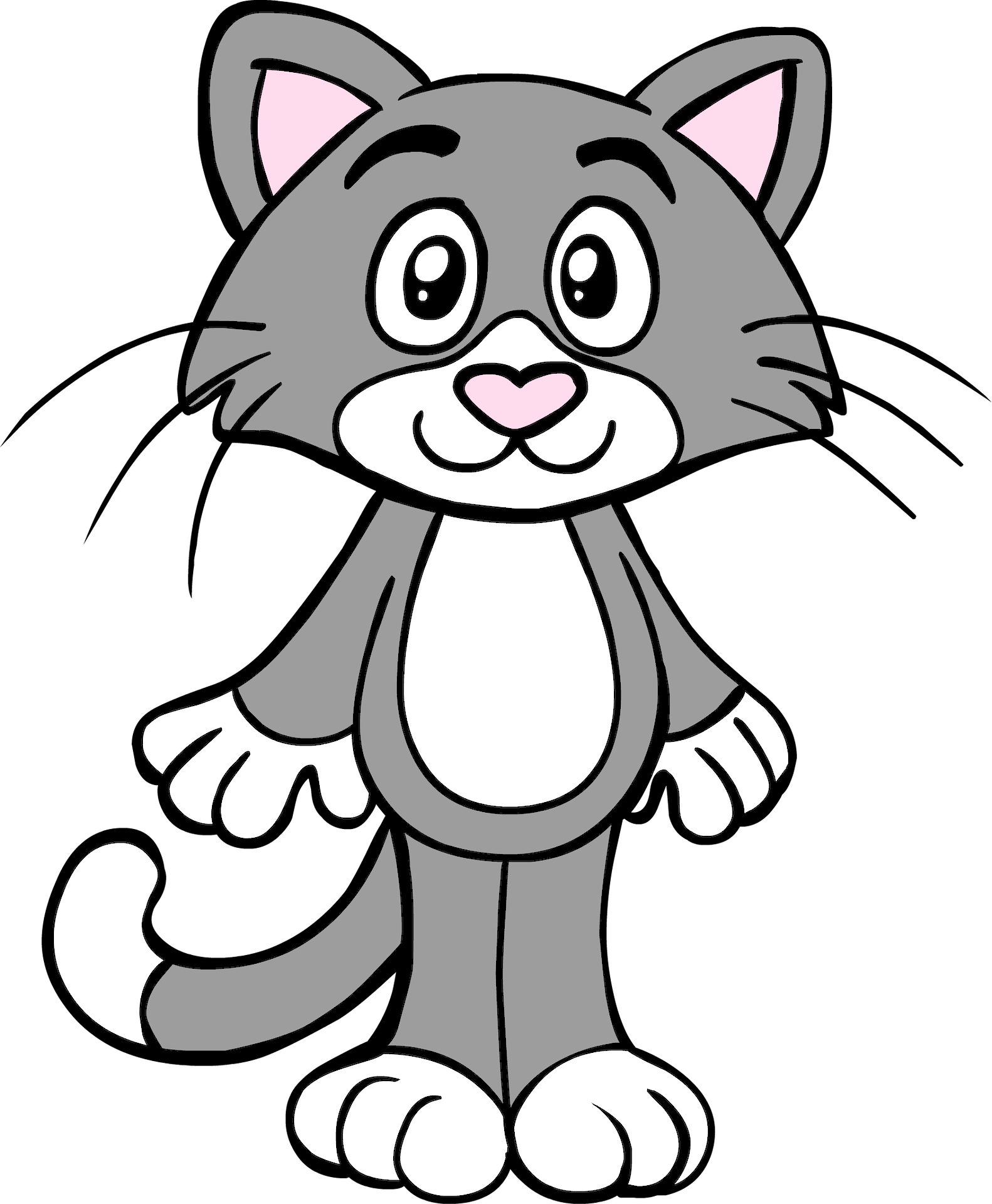 a cute cat meowing