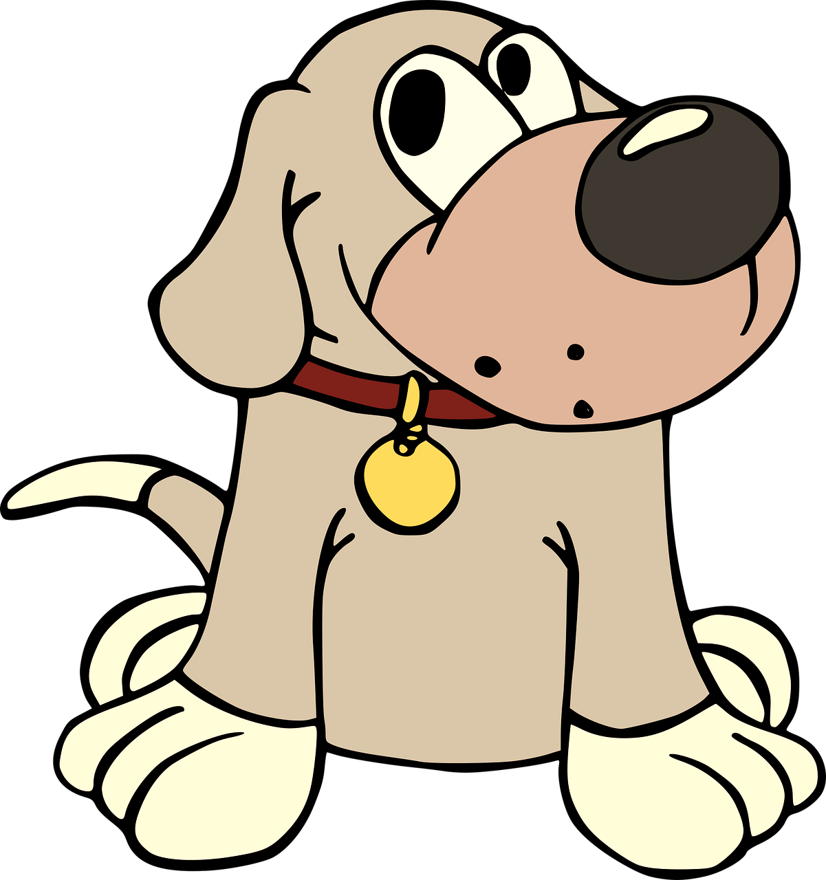 a cute dog saying blav