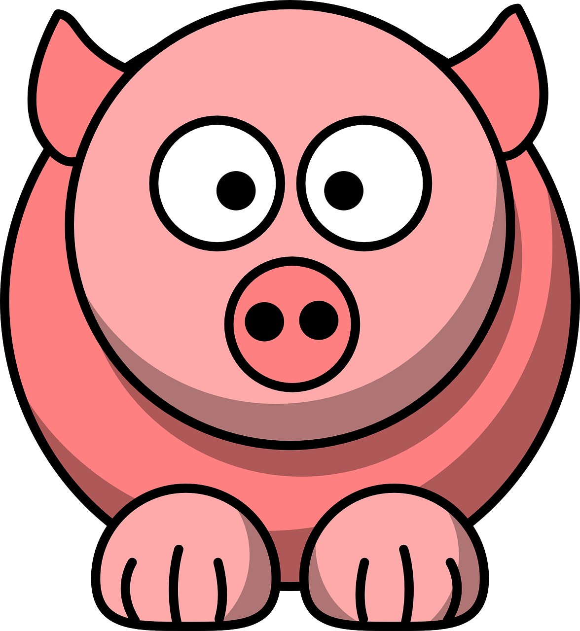 a cute pig saying nöff